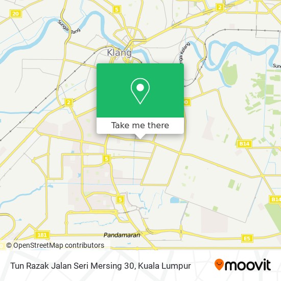 Tun Razak Jalan Seri Mersing 30 map