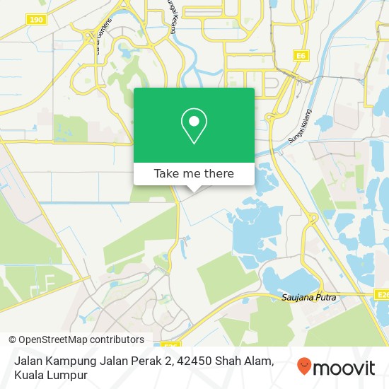 Peta Jalan Kampung Jalan Perak 2, 42450 Shah Alam