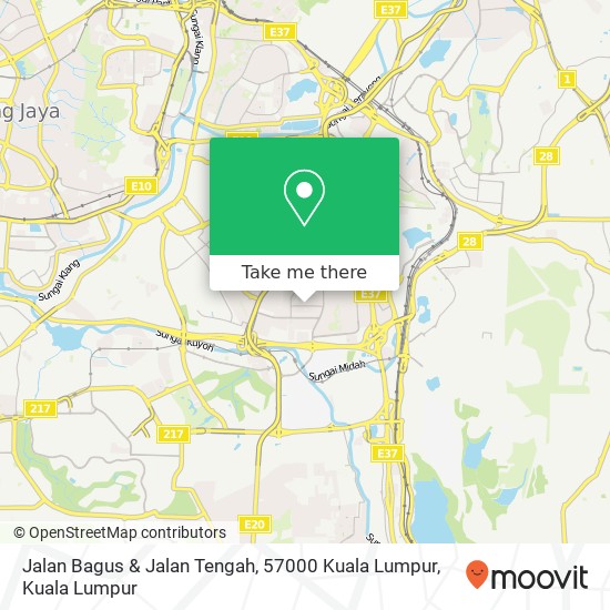 Peta Jalan Bagus & Jalan Tengah, 57000 Kuala Lumpur