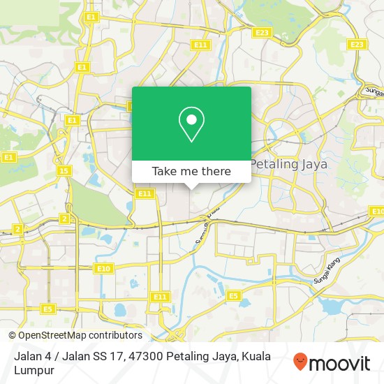 Jalan 4 / Jalan SS 17, 47300 Petaling Jaya map
