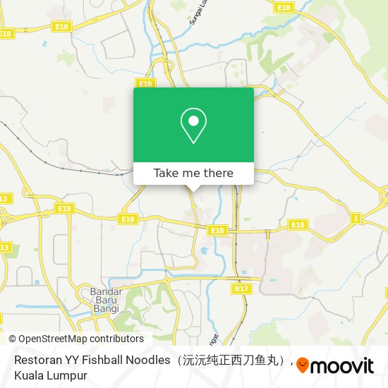 Restoran YY Fishball Noodles（沅沅纯正西刀鱼丸） map