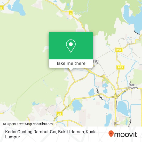 Kedai Gunting Rambut Gai, Bukit Idaman map