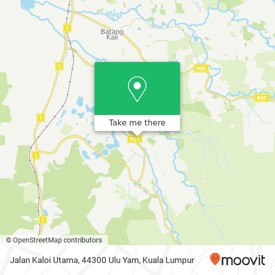 Jalan Kaloi Utama, 44300 Ulu Yam map