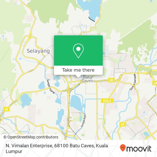 N. Vimalan Enterprise, 68100 Batu Caves map