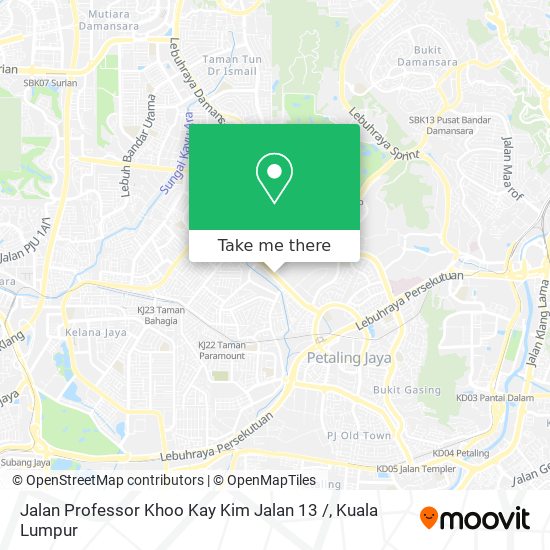 Peta Jalan Professor Khoo Kay Kim Jalan 13 /