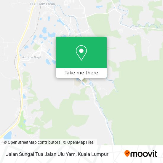 Peta Jalan Sungai Tua Jalan Ulu Yam