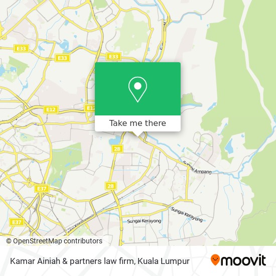 Kamar Ainiah & partners law firm map