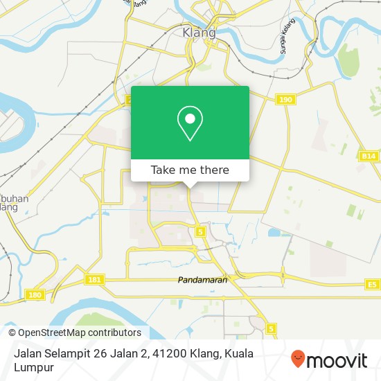 Peta Jalan Selampit 26 Jalan 2, 41200 Klang