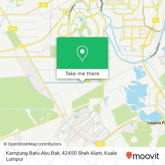 Peta Kampung Batu Abu Bak, 42450 Shah Alam