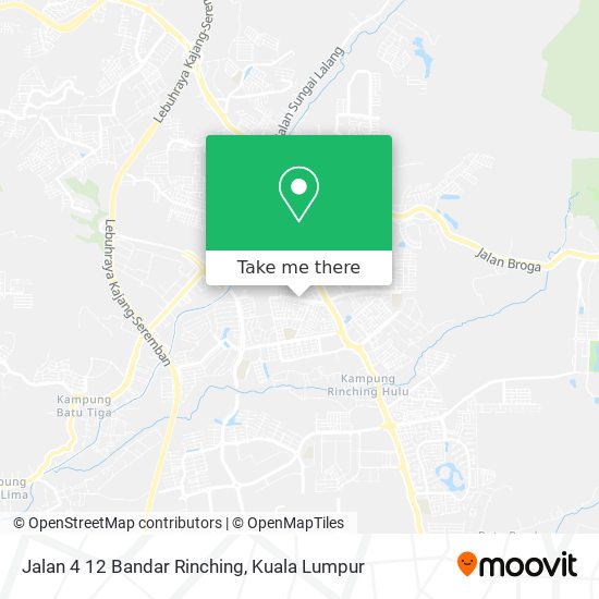 Peta Jalan 4 12 Bandar Rinching