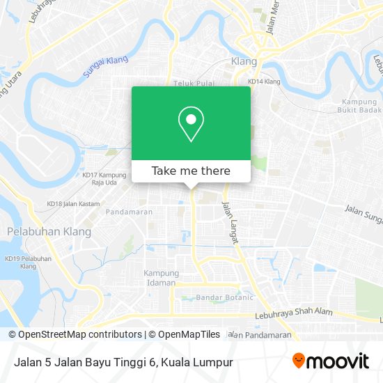 Peta Jalan 5 Jalan Bayu Tinggi 6