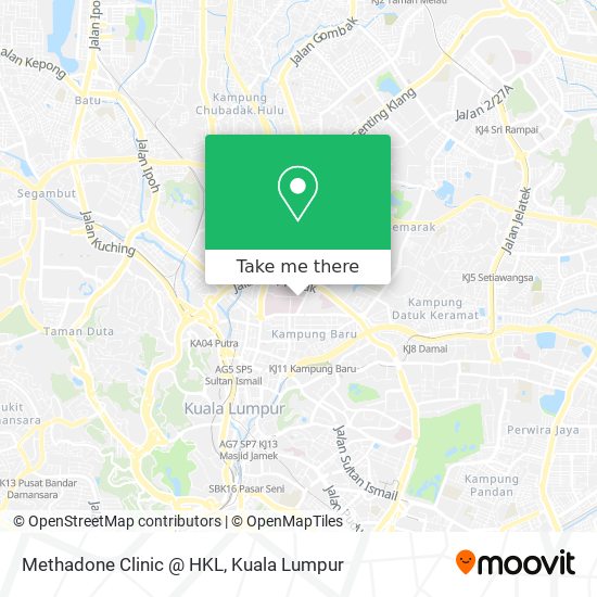 Methadone Clinic @ HKL map