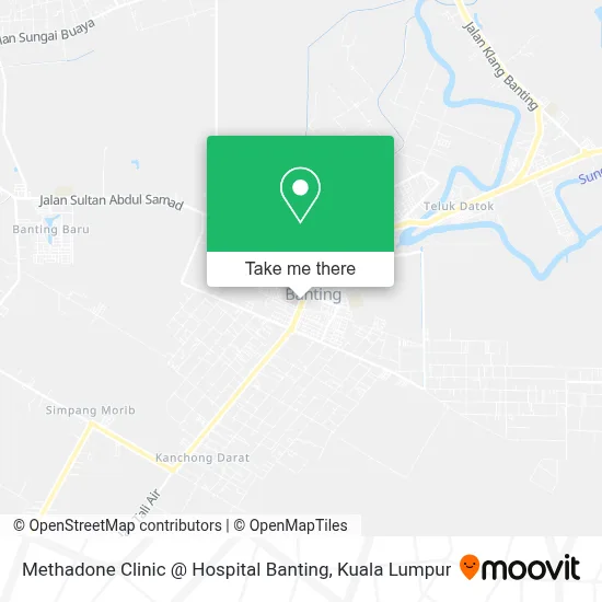 Methadone Clinic @ Hospital Banting map