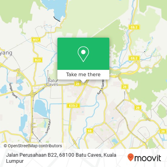 Jalan Perusahaan B22, 68100 Batu Caves map