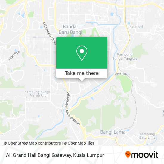 Ali Grand Hall Bangi Gateway map