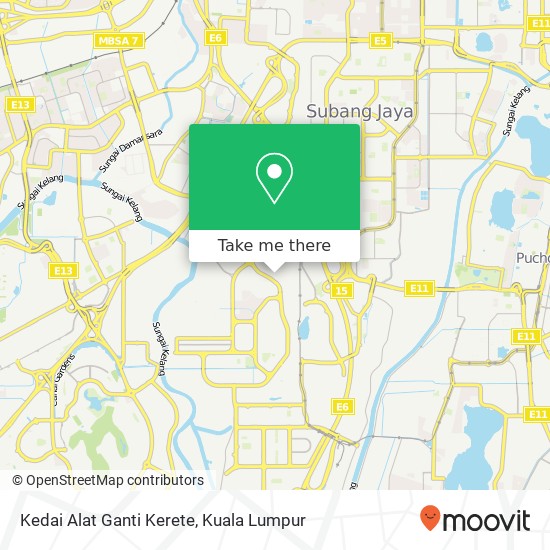 Kedai Alat Ganti Kerete map