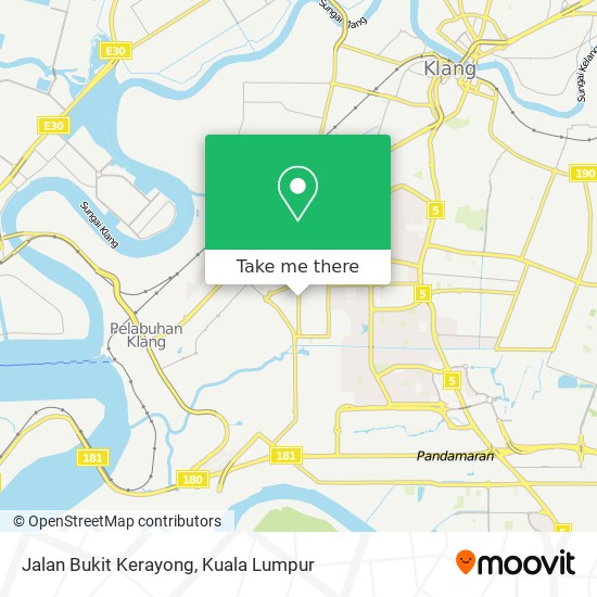Peta Jalan Bukit Kerayong