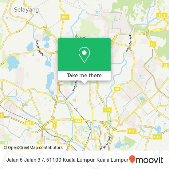 Jalan 6 Jalan 3 /, 51100 Kuala Lumpur map