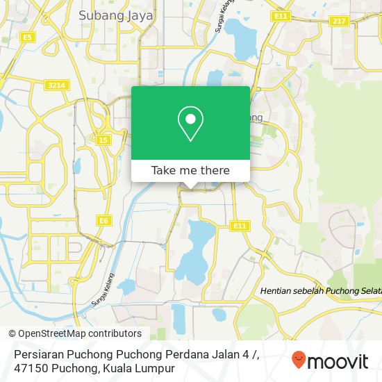 Peta Persiaran Puchong Puchong Perdana Jalan 4 /, 47150 Puchong