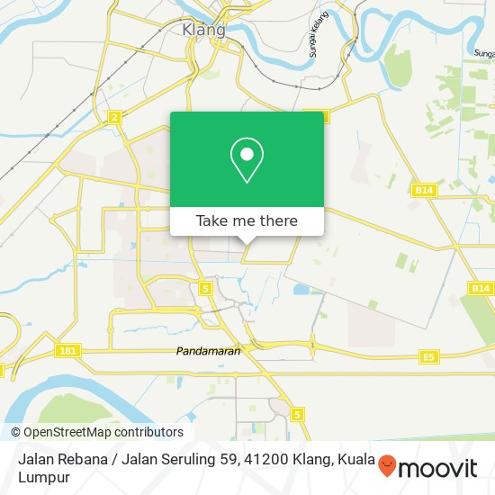 Peta Jalan Rebana / Jalan Seruling 59, 41200 Klang