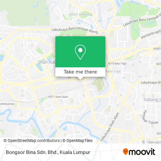 Bongsor Bina Sdn. Bhd. map