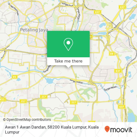 Peta Awan 1 Awan Dandan, 58200 Kuala Lumpur