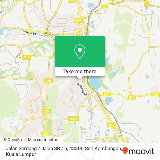Peta Jalan Serdang / Jalan SR / 5, 43300 Seri Kembangan