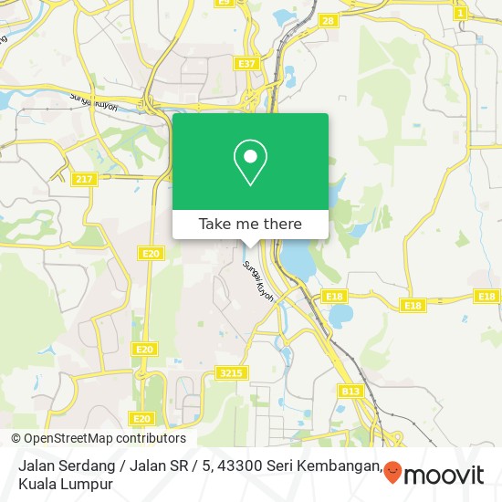 Jalan Serdang / Jalan SR / 5, 43300 Seri Kembangan map