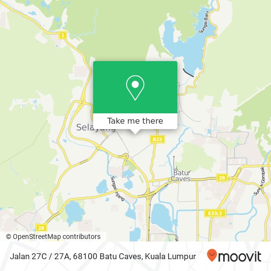 Jalan 27C / 27A, 68100 Batu Caves map