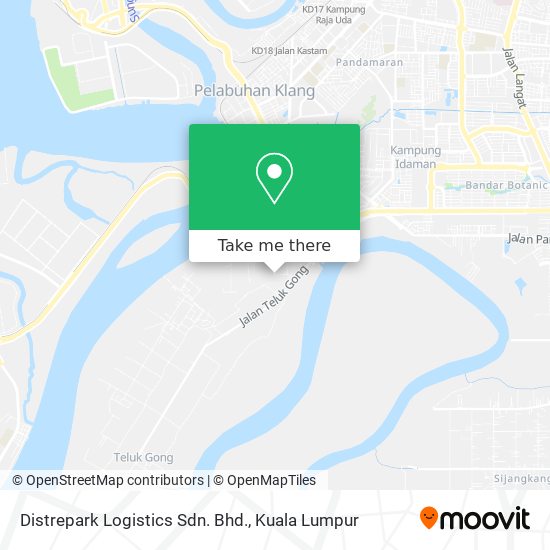 Distrepark Logistics Sdn. Bhd. map