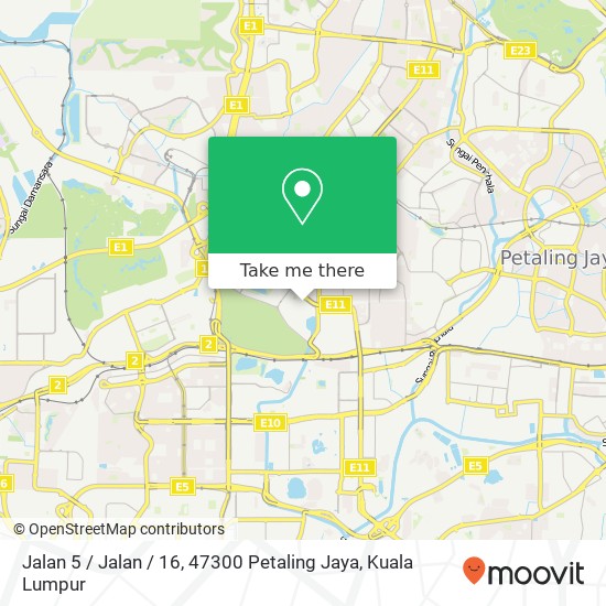 Jalan 5 / Jalan / 16, 47300 Petaling Jaya map