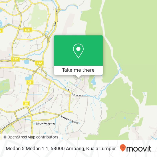 Medan 5 Medan 1 1, 68000 Ampang map