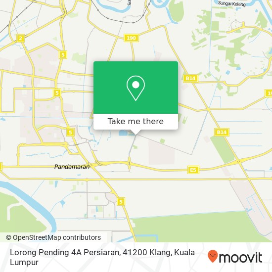 Peta Lorong Pending 4A Persiaran, 41200 Klang