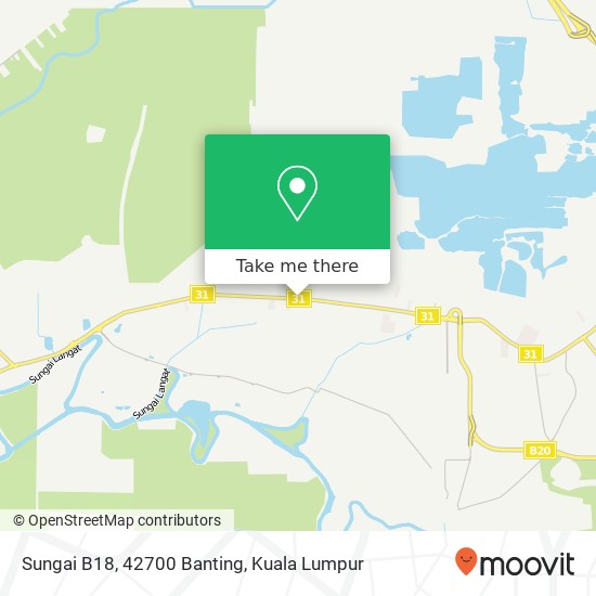 Sungai B18, 42700 Banting map