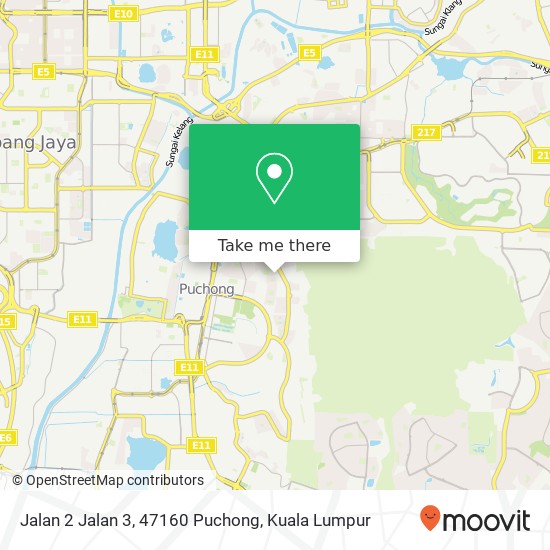 Peta Jalan 2 Jalan 3, 47160 Puchong