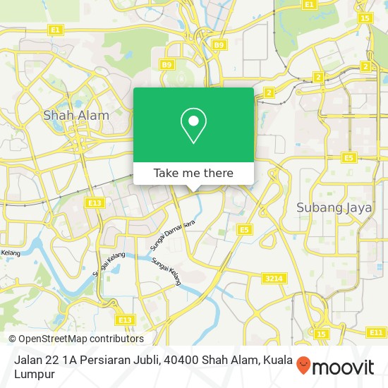 Jalan 22 1A Persiaran Jubli, 40400 Shah Alam map