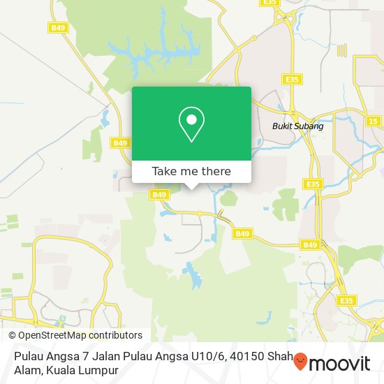 Pulau Angsa 7 Jalan Pulau Angsa U10 / 6, 40150 Shah Alam map