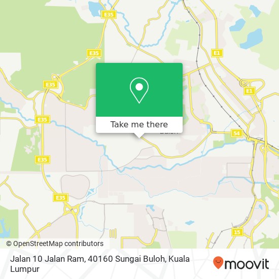 Peta Jalan 10 Jalan Ram, 40160 Sungai Buloh