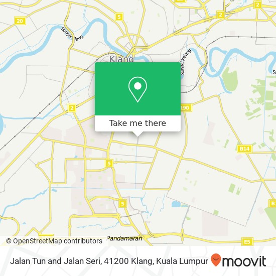 Peta Jalan Tun and Jalan Seri, 41200 Klang