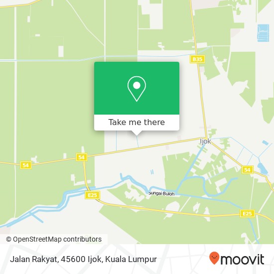 Peta Jalan Rakyat, 45600 Ijok