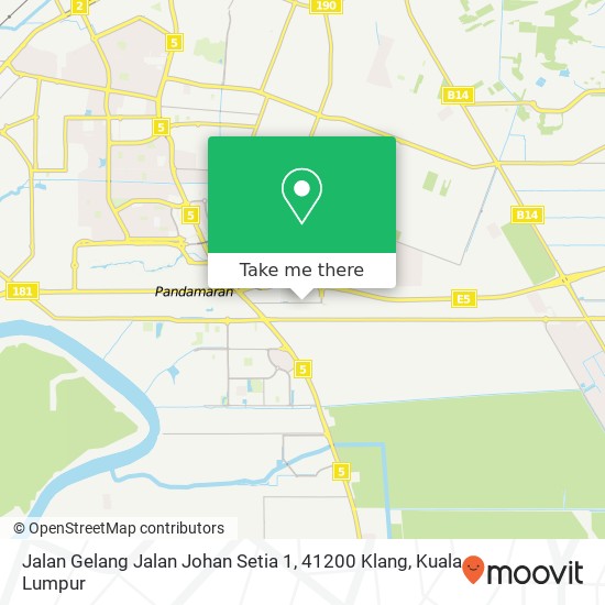 Jalan Gelang Jalan Johan Setia 1, 41200 Klang map