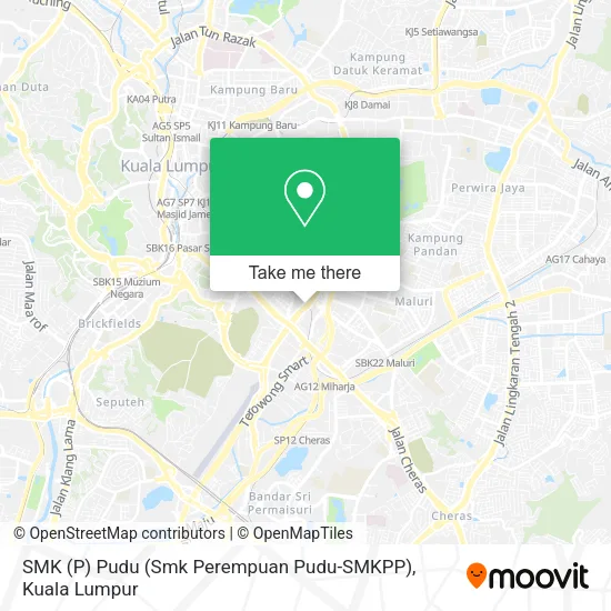 SMK (P) Pudu (Smk Perempuan Pudu-SMKPP) map