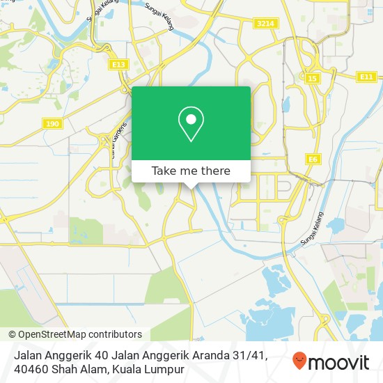 Peta Jalan Anggerik 40 Jalan Anggerik Aranda 31 / 41, 40460 Shah Alam