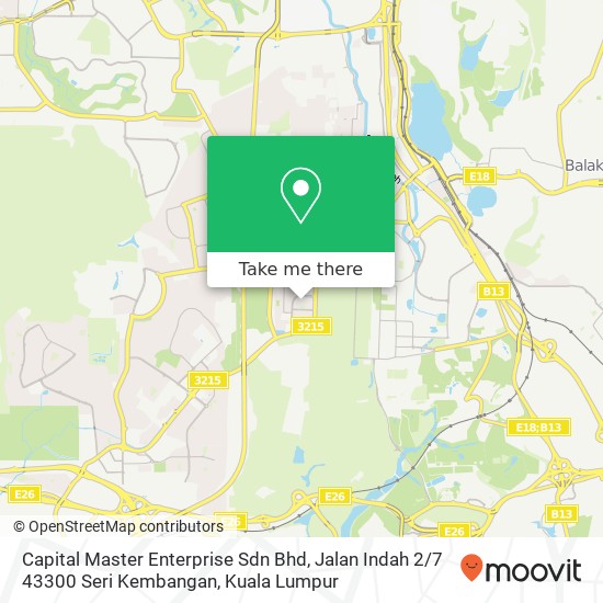 Capital Master Enterprise Sdn Bhd, Jalan Indah 2 / 7 43300 Seri Kembangan map