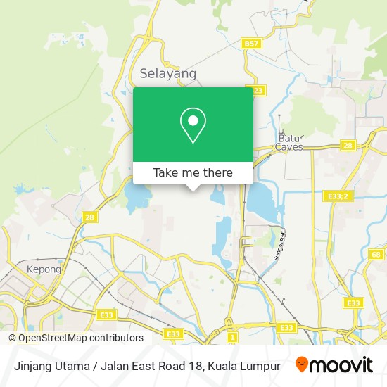 Jinjang Utama / Jalan East Road 18 map