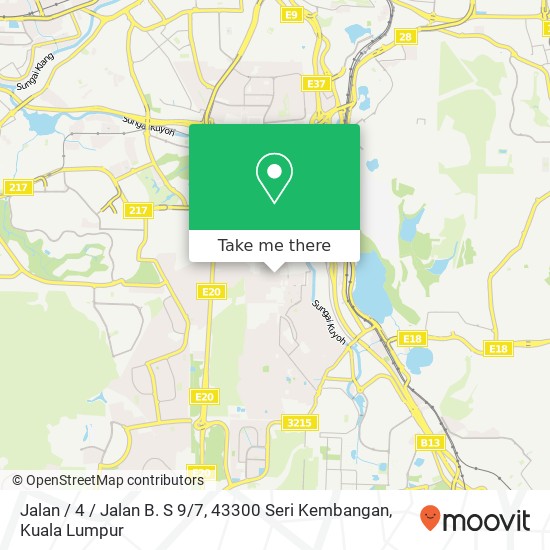 Jalan / 4 / Jalan B. S 9 / 7, 43300 Seri Kembangan map