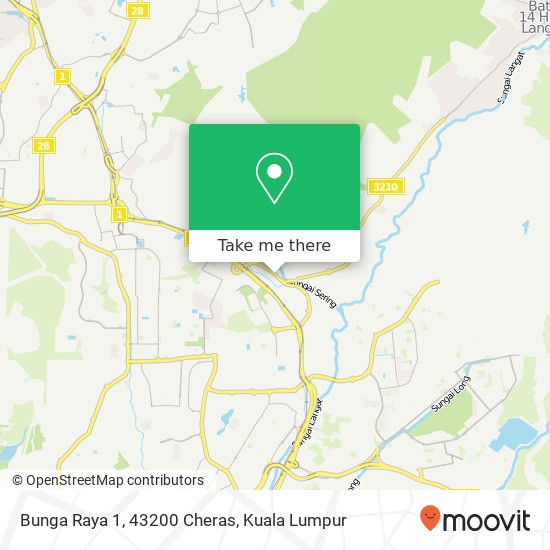 Bunga Raya 1, 43200 Cheras map