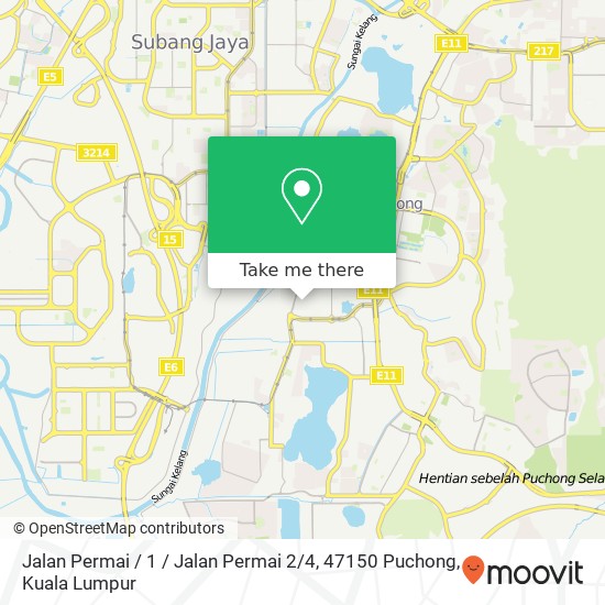 Peta Jalan Permai / 1 / Jalan Permai 2 / 4, 47150 Puchong