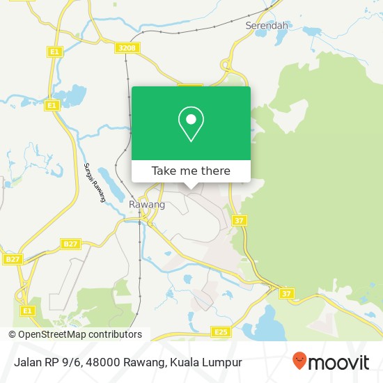 Peta Jalan RP 9/6, 48000 Rawang