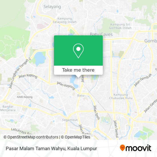 Pasar Malam Taman Wahyu map